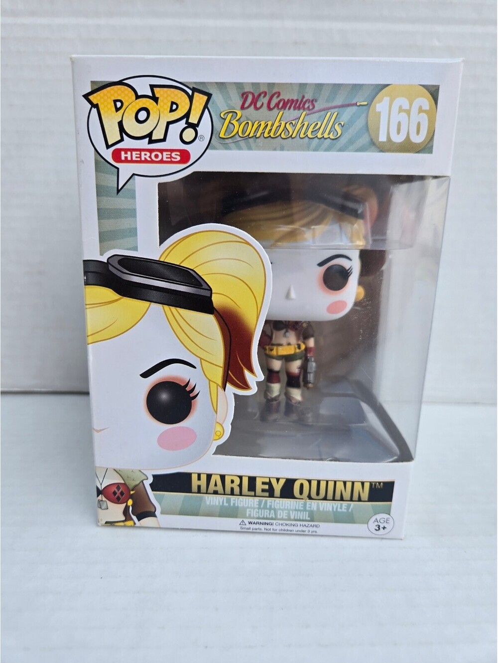 Funko Pop! Heroes DC Comics Bombshells Harley Quinn Vinyl Figure #166 - VeryGood